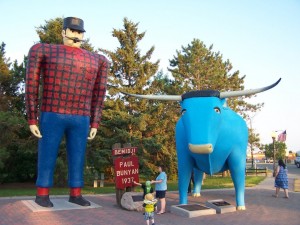 Paul Bunyan and Babe are pretty big too.